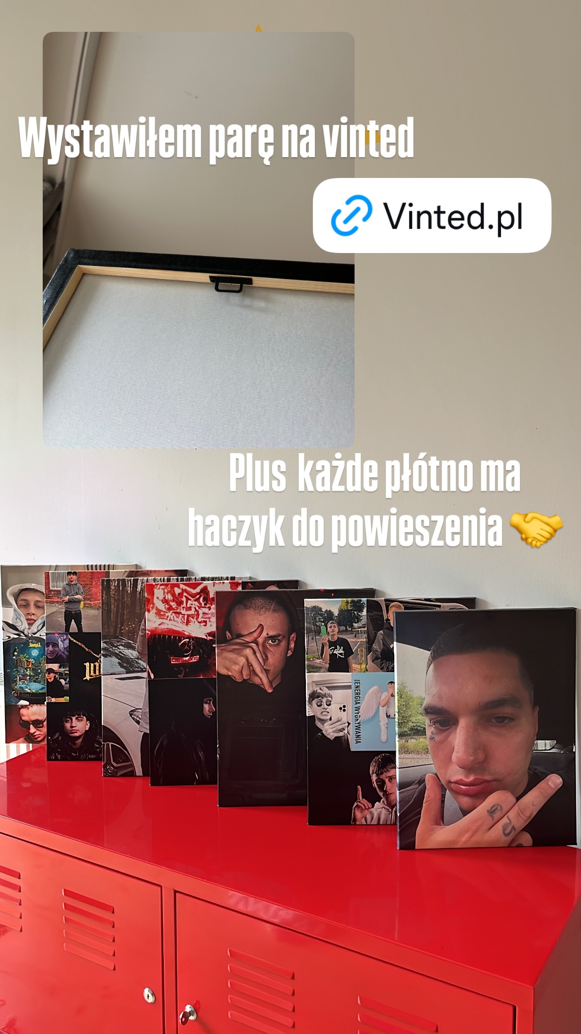 Płótno z haczykiem do powieszenia